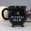 SOMETHING DIFFERENT Witches Brew Cauldron Mug Black