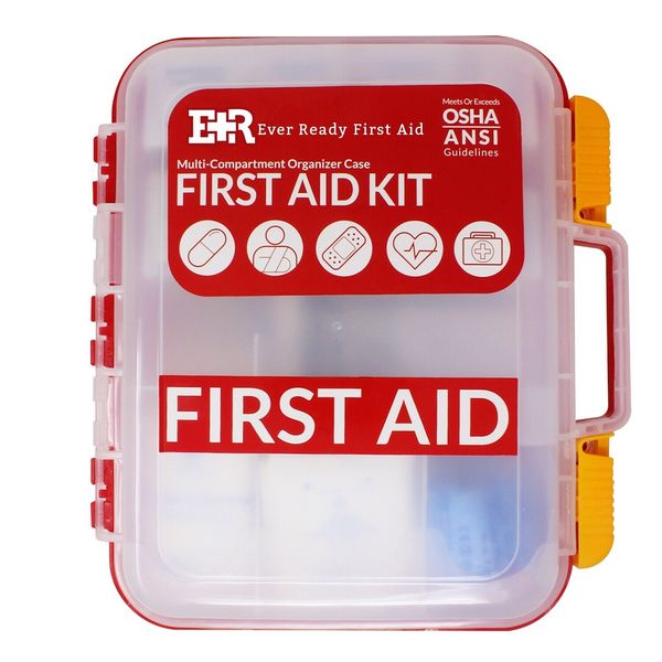 351 piece Emergency First Aid Kit Home Workplace Survival OSHA ANSI COMPLIANT