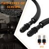 2x Motorcycle Oval Rear View Mirrors Black For Harley davidson Breakout Custom