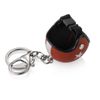 Bike Mini Helmet Keychain Key Case Key Ring Keychain Charm Black, Black