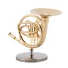French Horn, Trombone Stand Brass with Stand for Decoration