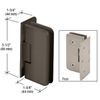 Oil Rubbed Bronze Petite 044 Series Wall Mount Offset Back Plate Hinge