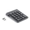 Techson Numeric Keypad with 18 Keys, Wireless Number Pad with 2.4G USB Receiver, Slim Compact for Laptop Notebook Desktop PC Windows