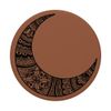 Crescent Moon Boho Mandala Flower Saddle Brown PopSockets Swappable PopGrip