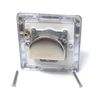 TV, DAB/FM, Satellite Socket Triplexer Outlet Cover Faceplate, Polished Chrome