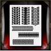 Tire Tracks AirSick Airbrush Stencil Template