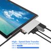 Surface Pro Docking Station USB 3.0 Hub, SD & TF/Micro SD Card Reader, 4K HDMI Port Converter for Surface Pro 6/5/4