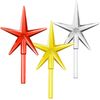 108 Replacement Crystal Clear Ceramic Christmas Tree Light Bulbs 3 Star Toppers