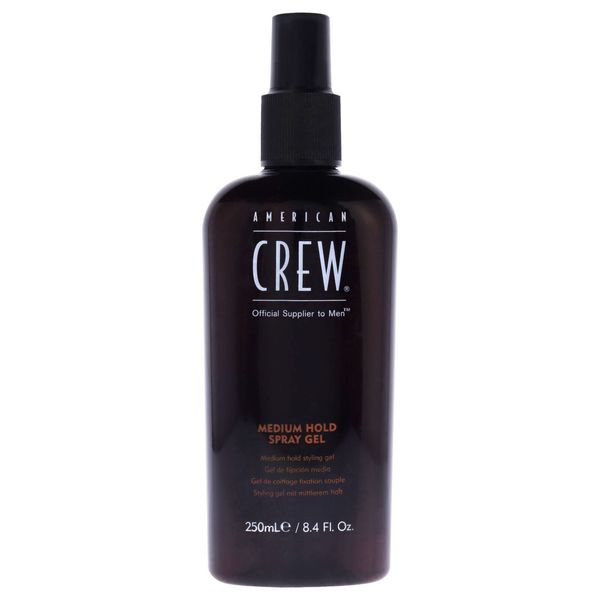 2 Pack Spray Gel - Medium Hold by American Crew for Men - 8.4 oz Spray