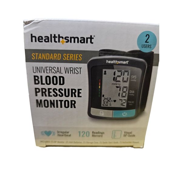 Health Smart Universal Wrist Digital Blood Pressure Monitor - New