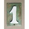 Mailbox with 3 number tile address on each side. weatherproof poly. Applewood.
