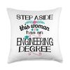 Engineering Degree Graduation Engineer Bachelors 2023 Civil Throw Pillow