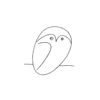 Spiffing Prints Pablo Picasso - Small Owl - Medium - Matte - Framed