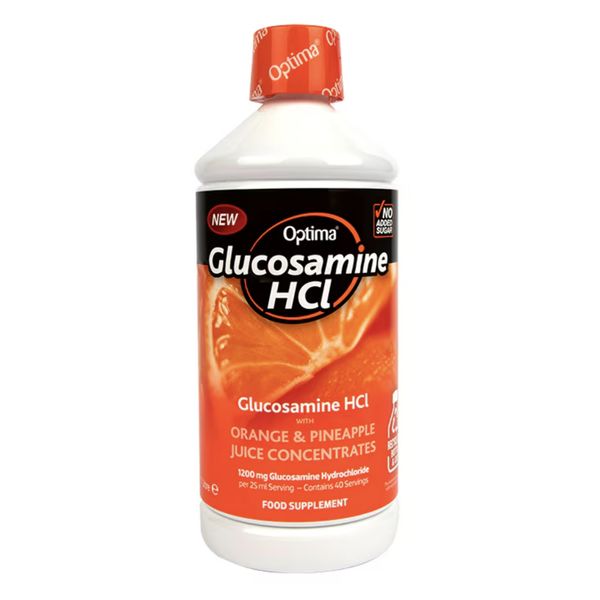 Optima Glucosamine HCl 1200mg Activ Juice Orange & Pineapple 1000ml 1L rrp £15