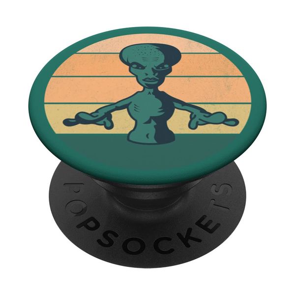 Scary Alien Figure Creepy Alien Gift PopSockets Swappable PopGrip