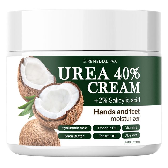 Urea Cream 40% for Feet Dry Cracked Heels Knees Elbows Callus Hands