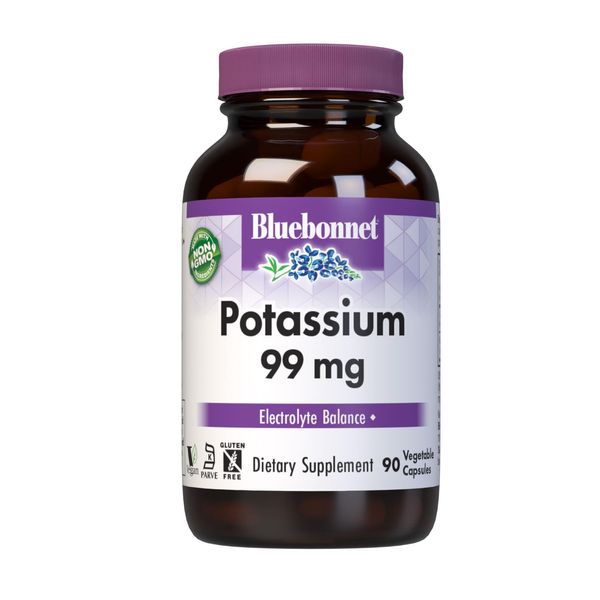 Bluebonnet Nutrition Potassium 99 mg 90 Veggie Caps