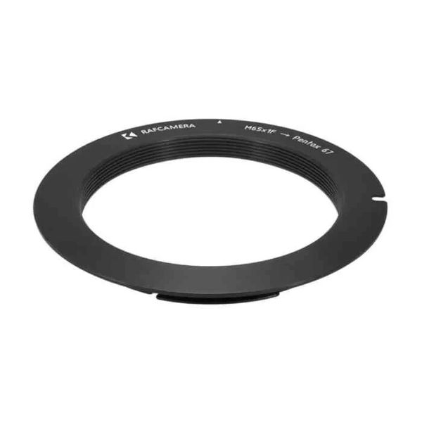 M65x1 female thread to Pentax 67 camera mount adapter, 1mm flange