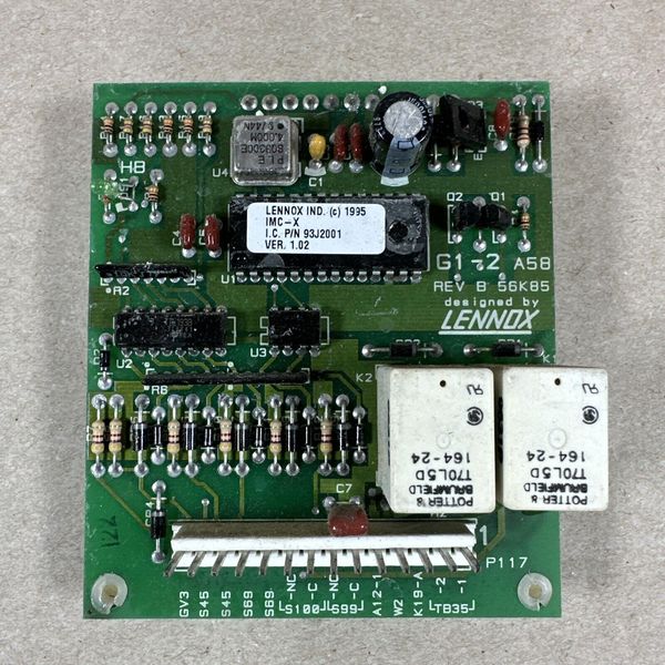 LENNOX 49L5501 IMC-X Control Circuit Board 56K8501 G1-2 A58 REV 8 93J2001 (C111)