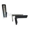 Shelf Support Brackets with Covers 240mm Invisible/Concealed Fixings Black