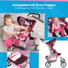Kinderplay Doll Stroller Handle Height 56 Cm, Model Kp0280G Black in Dots