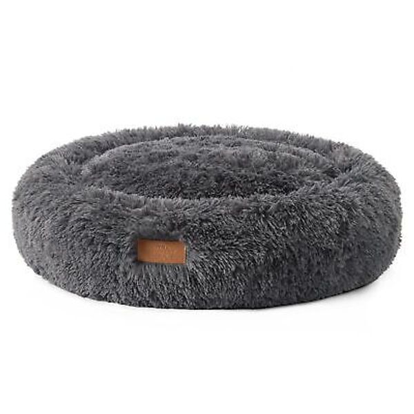 CuddleTown Fuzzy Solid Donut Pet Bed, Soft, Cozy & Calming, Water Repellent, ...