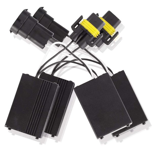 TECTICO H8 LED Bulbs Resistor Super Decoder CANBUS Anti Flicker Warning Canceller Compatible with BMW, 2 Pieces