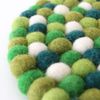 DEKORANDO DEKORANDO Felt Round Coaster L 1 Piece (Mezza Green)