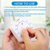 2-Piece Kitchen Timers - 60 Min Square Mechanical Alarm Reminder, Wind Up Count Down Timer, Plastic for Baking & Exercise