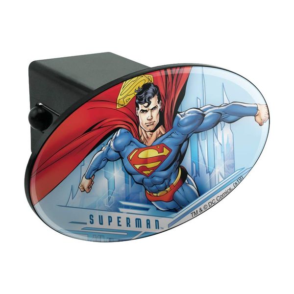 GRAPHICS & MORE Superman Solitude Oval Tow Trailer Hitch Cover Plug Insert