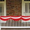 Beistle 2 Piece Red & White Polyester Fabric Buntings With Adjustable Drawstrings For Circus Theme Carnival Party Decorations
