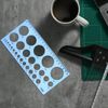 Aruicheng Circle Template Plastic Circle Stencil for Drawing Round Geometric Stencils Multi-Function Measuring Templates for Office, Home, School, Blue