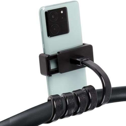 LLMSIX Stroller Phone Holder Portable Flexible Cell Phone Holder Stand Adjustable Gooseneck Phone Holder Stroller Phone Mount for Treadmill Shopping Cart Bike Boat Golf Cart Desk Bed