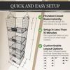 5-Tier Adjustable Hanging Closet Organizer – Maximize Hanging Storage W/ 4 Hangi