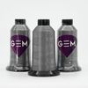 GEM Machine Embroidery Thread, 1x 3000M Cone, 40wt Polyester, Ash, for Embroidery Machines