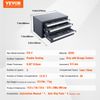 VEVOR Drill Bit Dispenser Organizer Cabinet Three-Drawer 1mm to 13mm Stackable