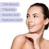 Ebanel Liposomal 2.5% Retinol Serum for Face with Hyaluronic Acid, Peptide, Vitamin C, Pore Minimizer Skin Tightening Anti Aging Serum Minimizes Wrinkles, Fine Lines, Dark Spots, Age Spots, Acne Scar