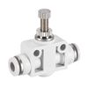 uxcell Air Flow Control Valve Inline Speed Controller Union Straight 0.2 inch (6 mm) Tube Outer Diameter