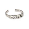 925 Solid sterling Silver love Toe Ring