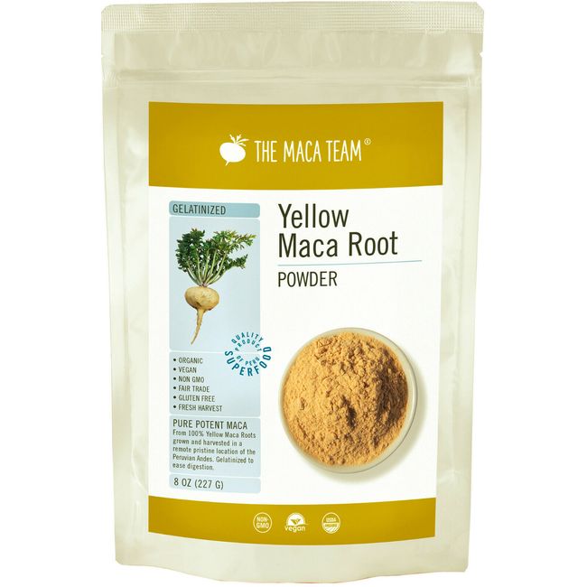 Gelatinized Maca Root Powder From Peru - Certified Organic, Fresh Harvest