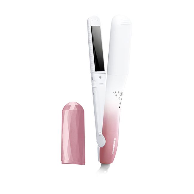 Panasonic EH-HV28-PP Compact Iron, For Curling and Straightening, Overseas Use, 3-Way, Veil Pink Tone