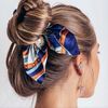 Scrunchie Pattern Blue White
