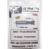 1/144 CK Mod Kits SUU-30 Cluster Bomb Dispenser Type C #CK2415C