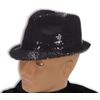Forum Novelties Costume Sequin Fedora Hat, Black, One Size, Multi
