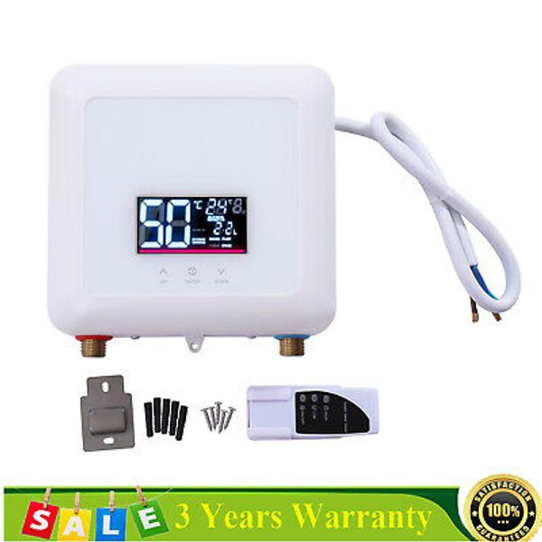 5500W 110V Tankless Hot Water Instant Heater Electric Shower Kitchen Boiler Bath