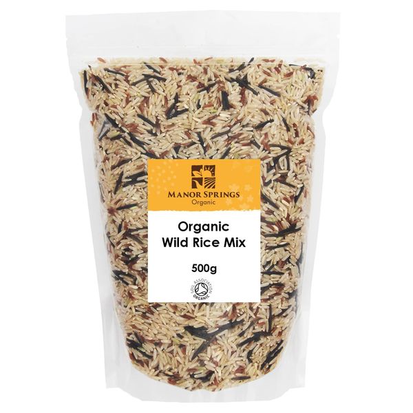 Organic Wild Rice Mix 500g by Manor Springs Organic