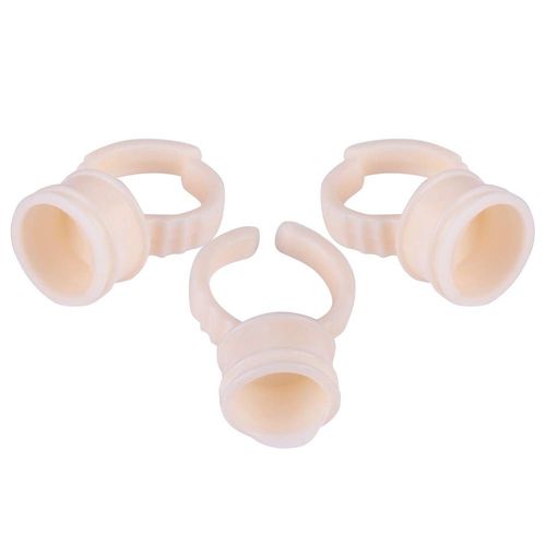 Tazze per tatuaggi,3 Tipi 100pcs Silicone Semi-permanente Tattoo Ink Cup per Pigment Holder (M)