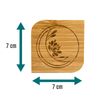 Wachsmann | Bamboo Powder Containers | Empty with Mirror & Metal Insert for Removal | DIY Cosmetics | Theatre Makeup, Blush, Eyeshadow | Pack of 3