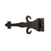 Van Dyke's Restorers Tuscan Strap Hinge, Black Powder Coat, 12"