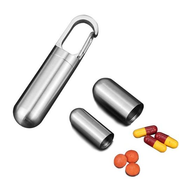 CMD Pill Case, Portable Medicine Case, Small, Stylish, Waterproof, Moisture-Proof, Supplement Case, Small Item Case, Medicine Case, Keychain (M)